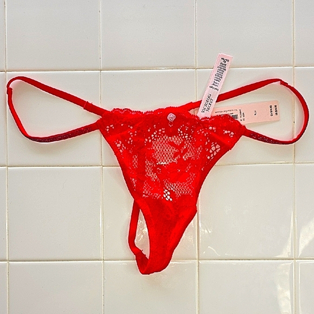 Victoria's Secret Red Lace Panty